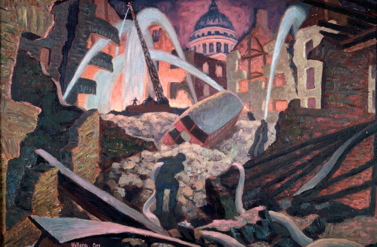 "Bombade ruiner nära St Paul