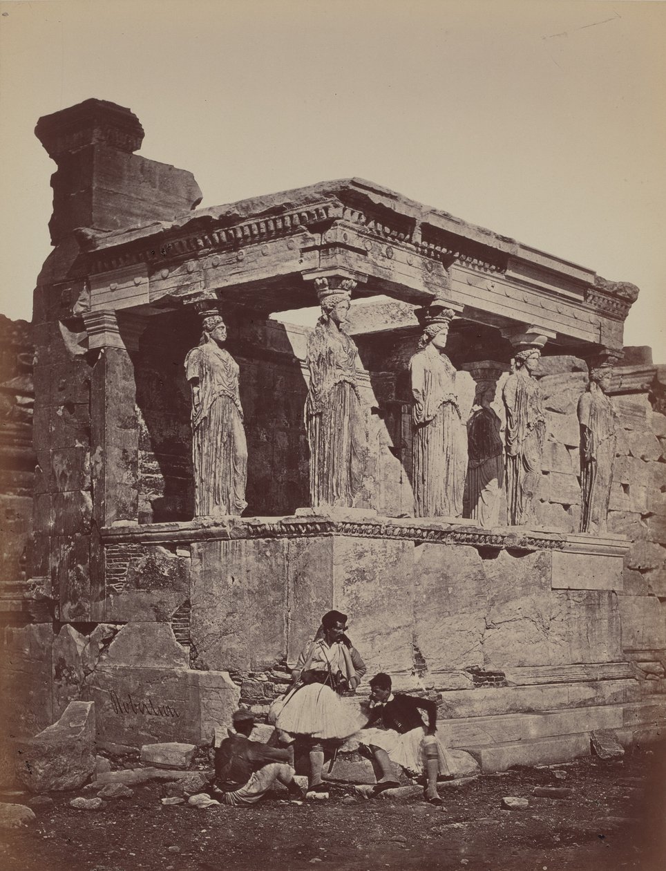 Caryatider av Erectheum,1857 (foto) av James Robertson