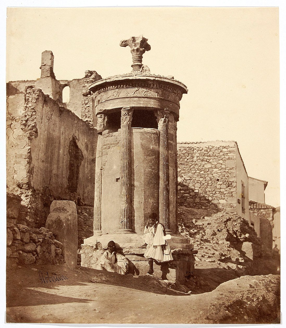 ”Lysikrates koragiska monument” [Aten. Lysikratesmonumentet] av James Robertson