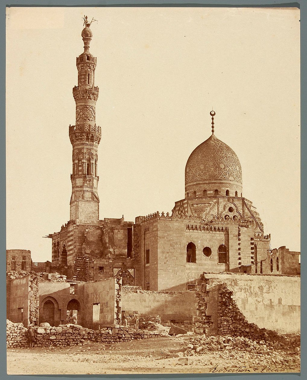 Egypten. Kairo. Sultan Qaitbays gravkomplex (1472-1474) av James Robertson
