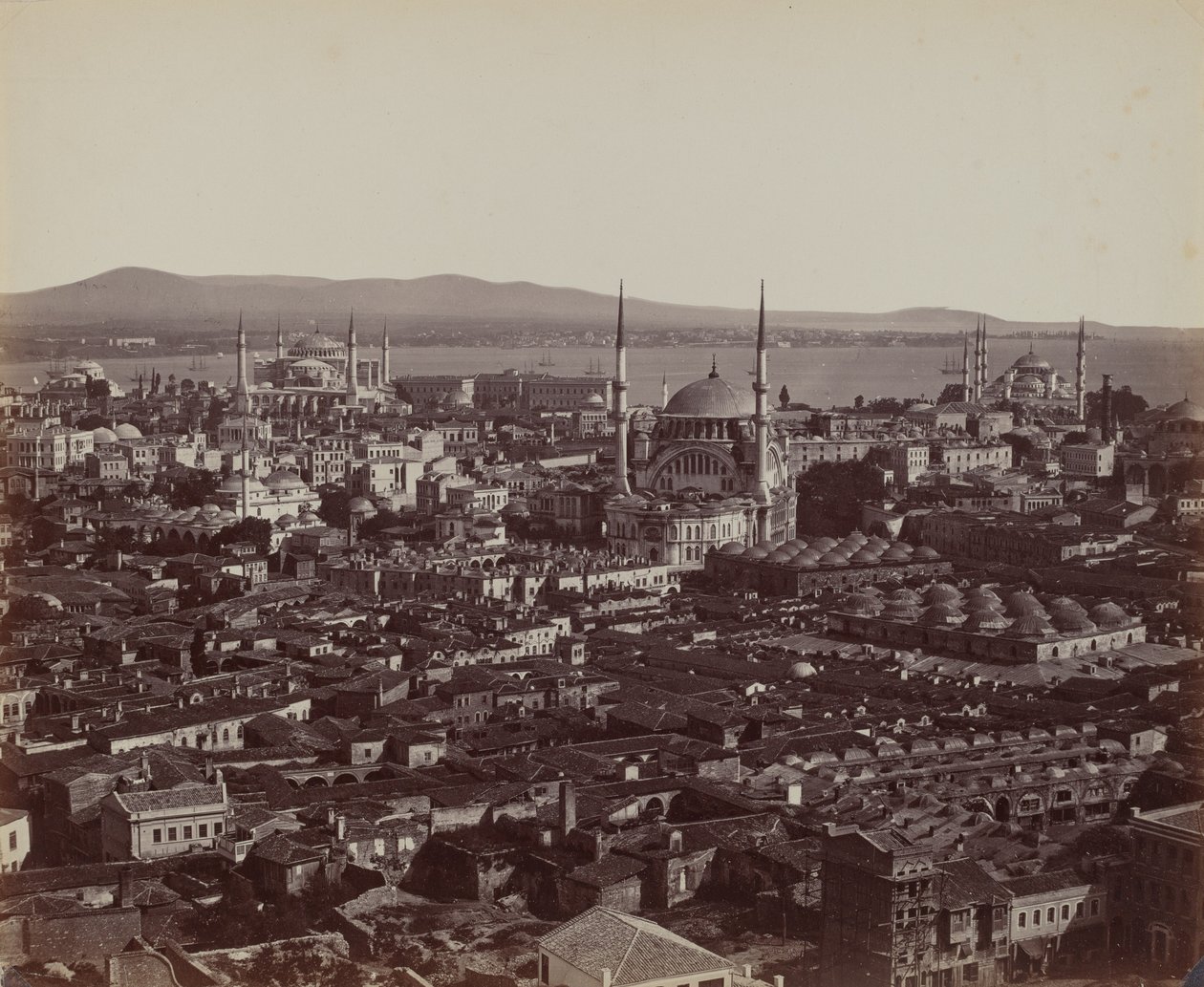 Panorama över Konstantinopel,1857 (foto) av James Robertson