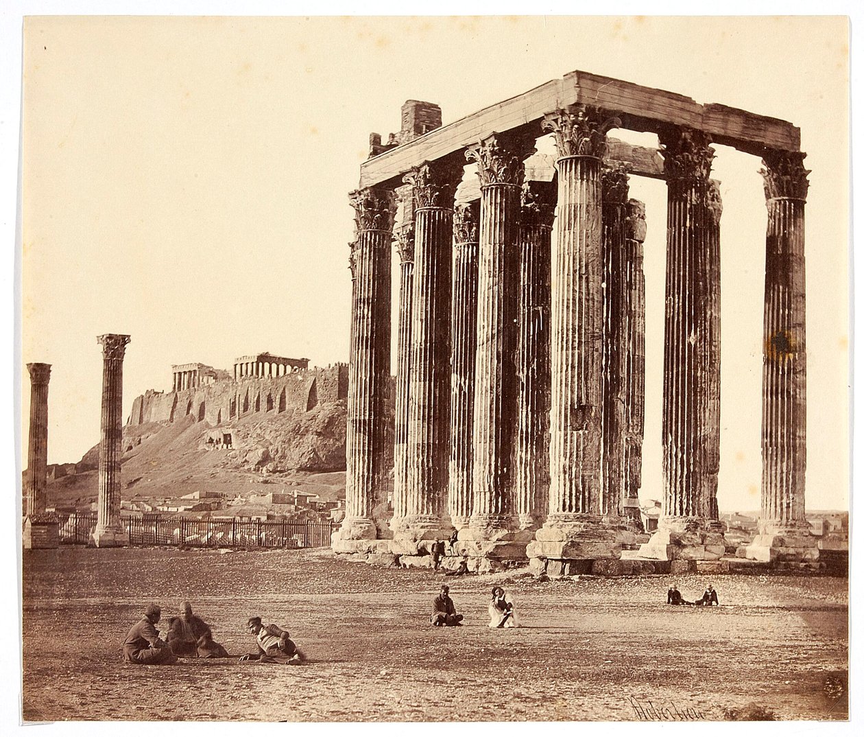 Zeus Olympios tempel, Aten av James Robertson