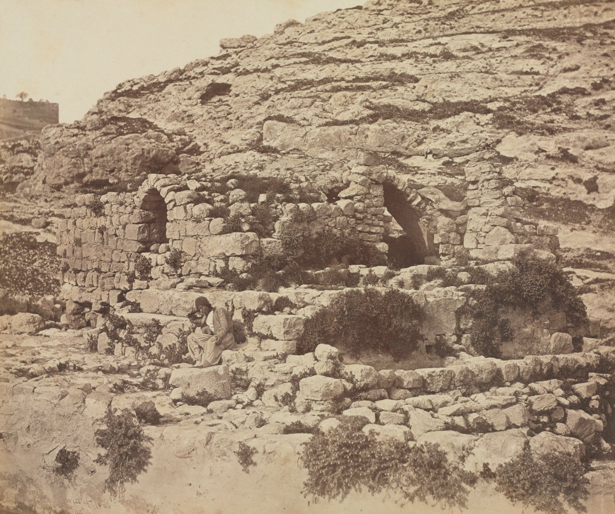 Joabs brunn, Jerusalem, 1857. av James Robertson