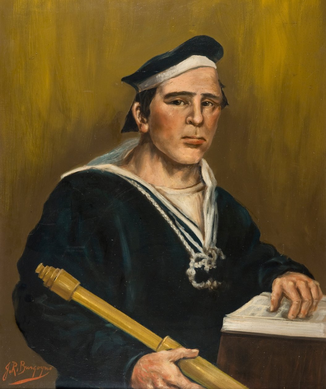 Robert Annan (1834-1867) (olja ombord) av James Ross Burgoyne
