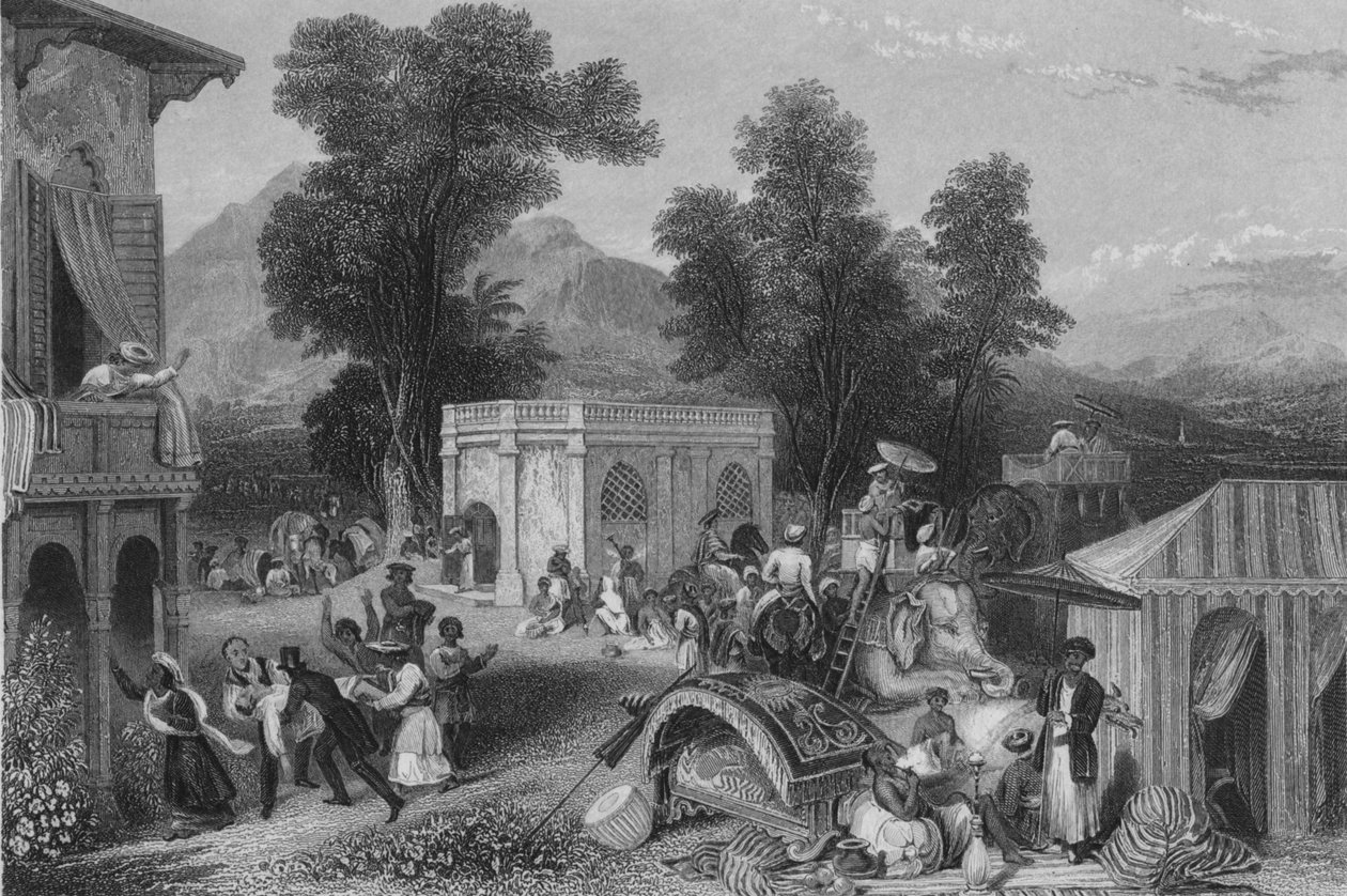 Biskop Hebers död 1846 av James Sands