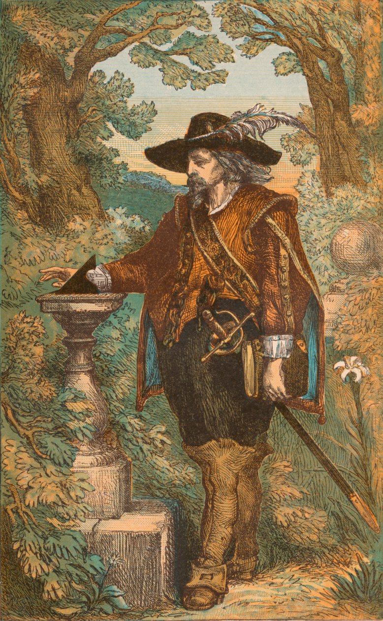 A Gentleman of the Stuart Period, 1600-talet, c1910 av James Sangster and Co