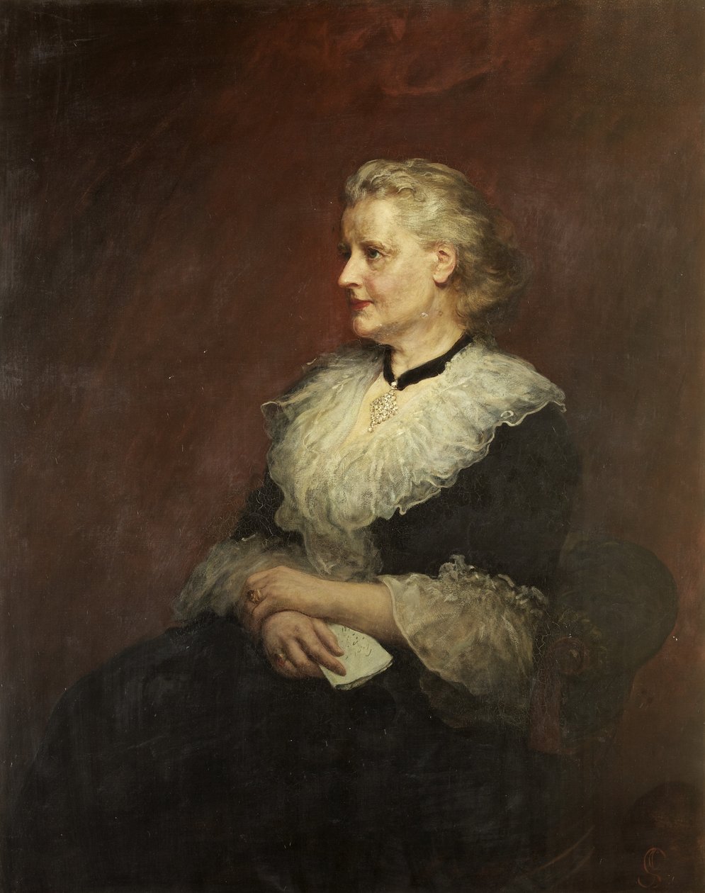 Dame Emily Frances Smyth (olja på duk) av James Sant