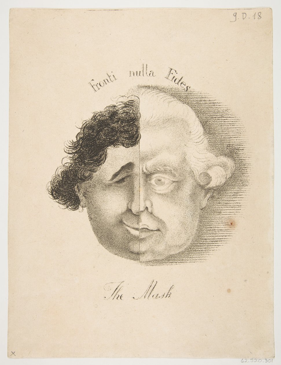 Masken, 21 maj 1783. av James Sayers
