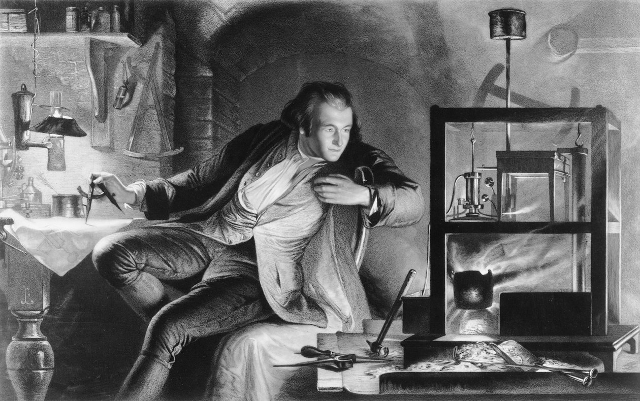 James Watt som ung man, c1769 av James Scott
