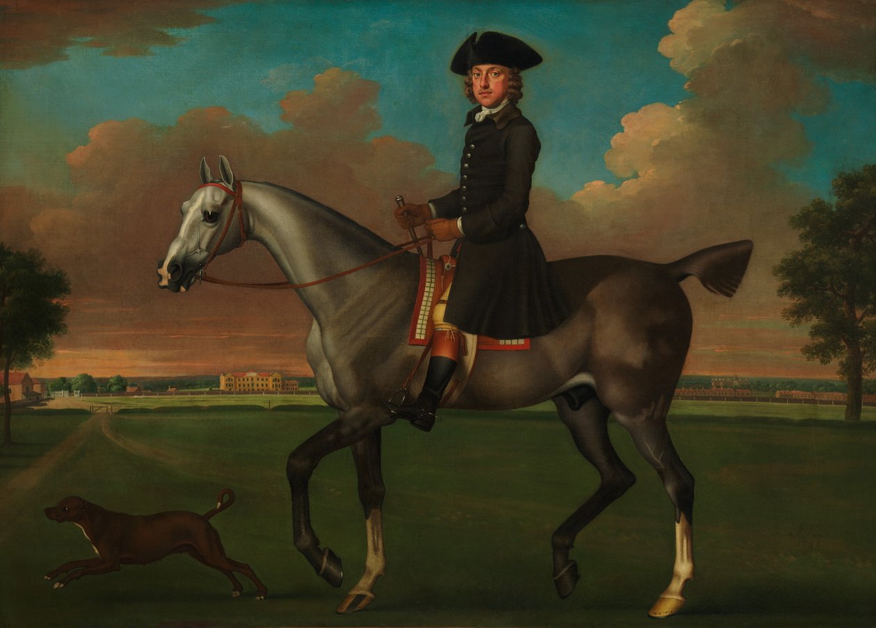 Porträtt av en ryttare. av James Seymour
