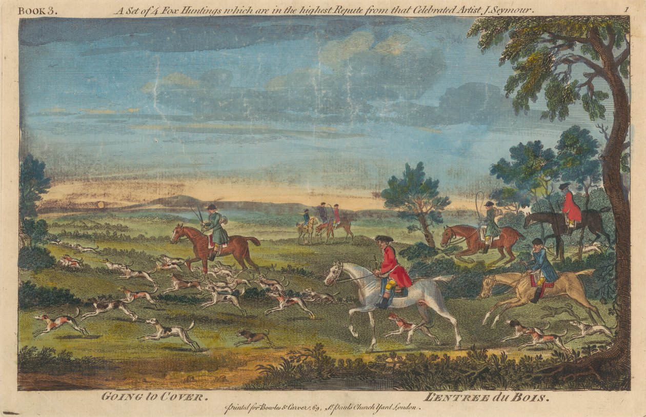 Satz von zwölf: 4 Fuchsjagden. 4 Hirschjagden. 4 Hasenjagden av James Seymour