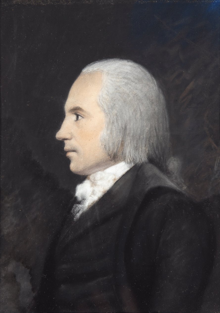 Aaron Burr (pastell på grått papper) av James Sharples