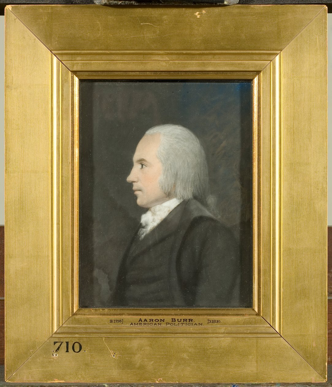 Aaron Burr, ca 1797 (färgpastell på grått papper) av James Sharples