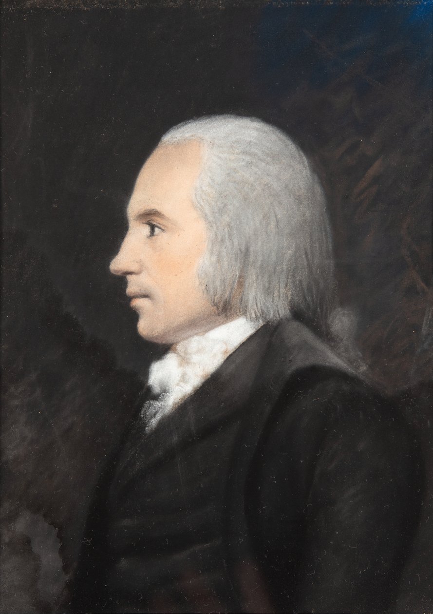 Aaron Burr, ca 1797 (färgpastell på grått papper) av James Sharples