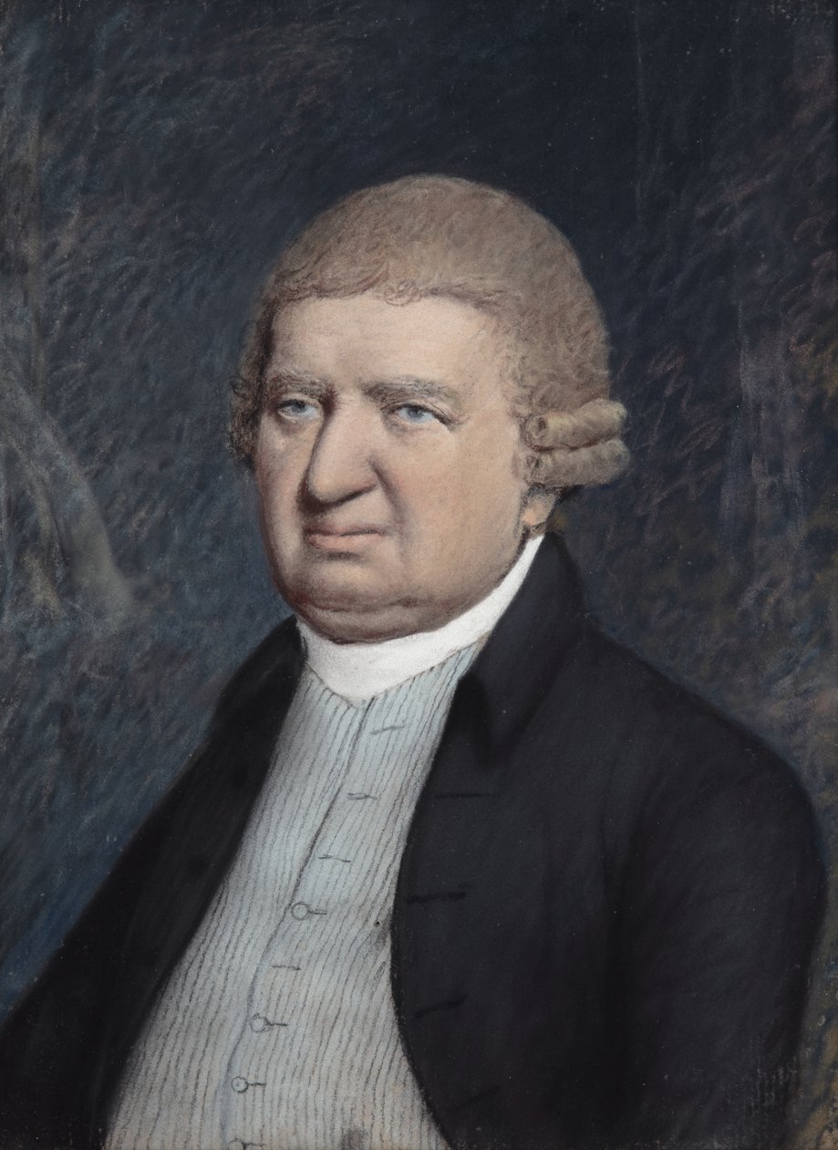 Dr Erasmus Darwin, före 1803 (pastell på grått papper) av James Sharples