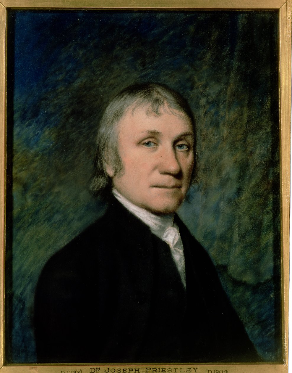 Dr. Joseph Priestley, ca 1790 (pastell på grått papper) av James Sharples