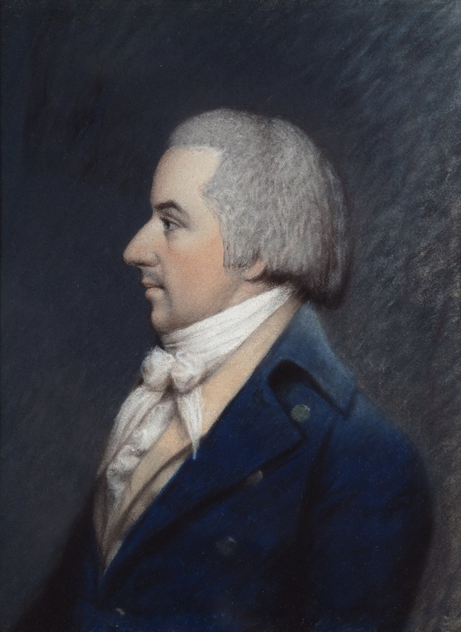 Le Duc de Liancourt (pastell på grått papper) av James Sharples