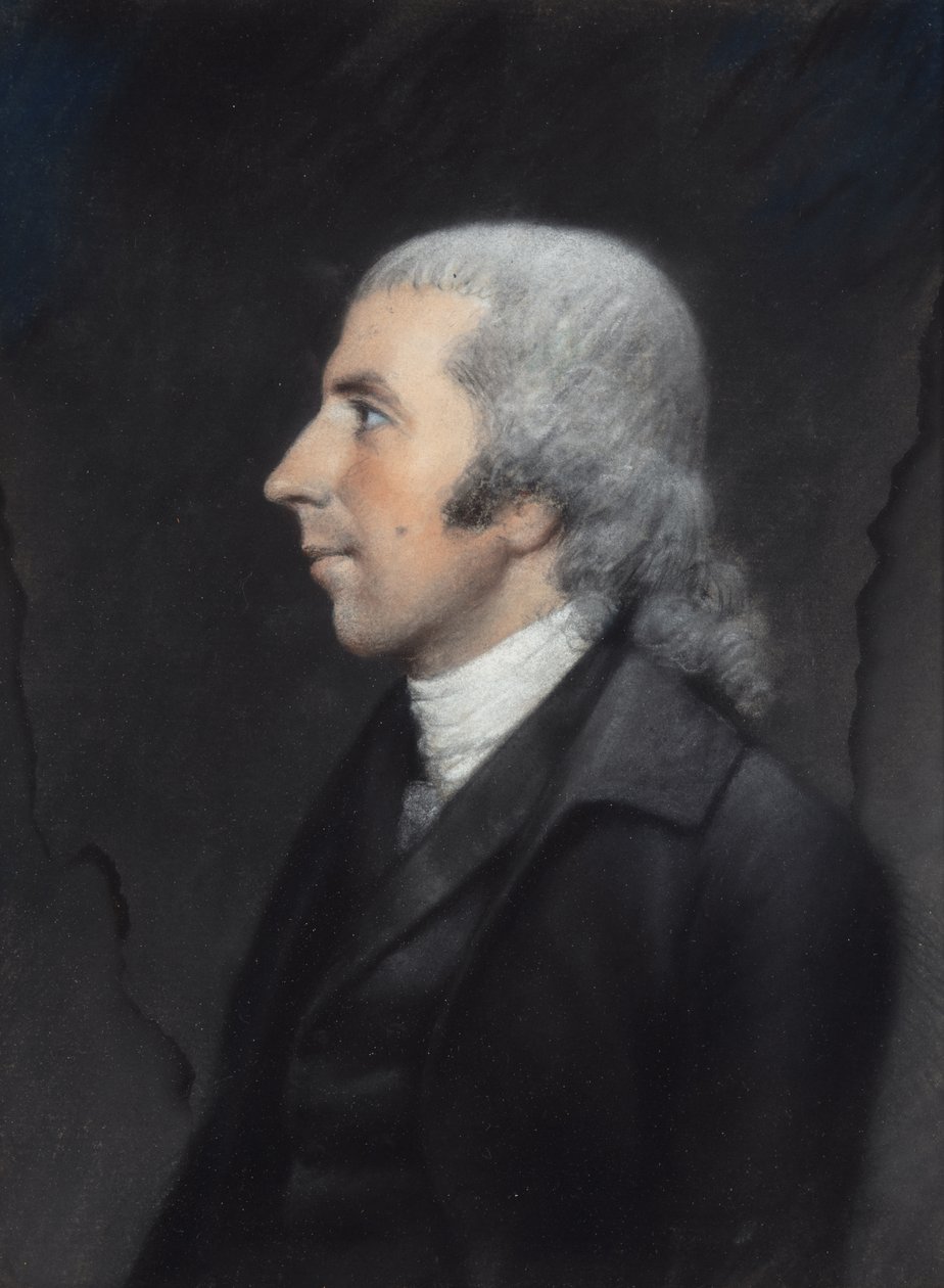 Varv. Jedidiah Morse (pastell på grått papper) av James Sharples