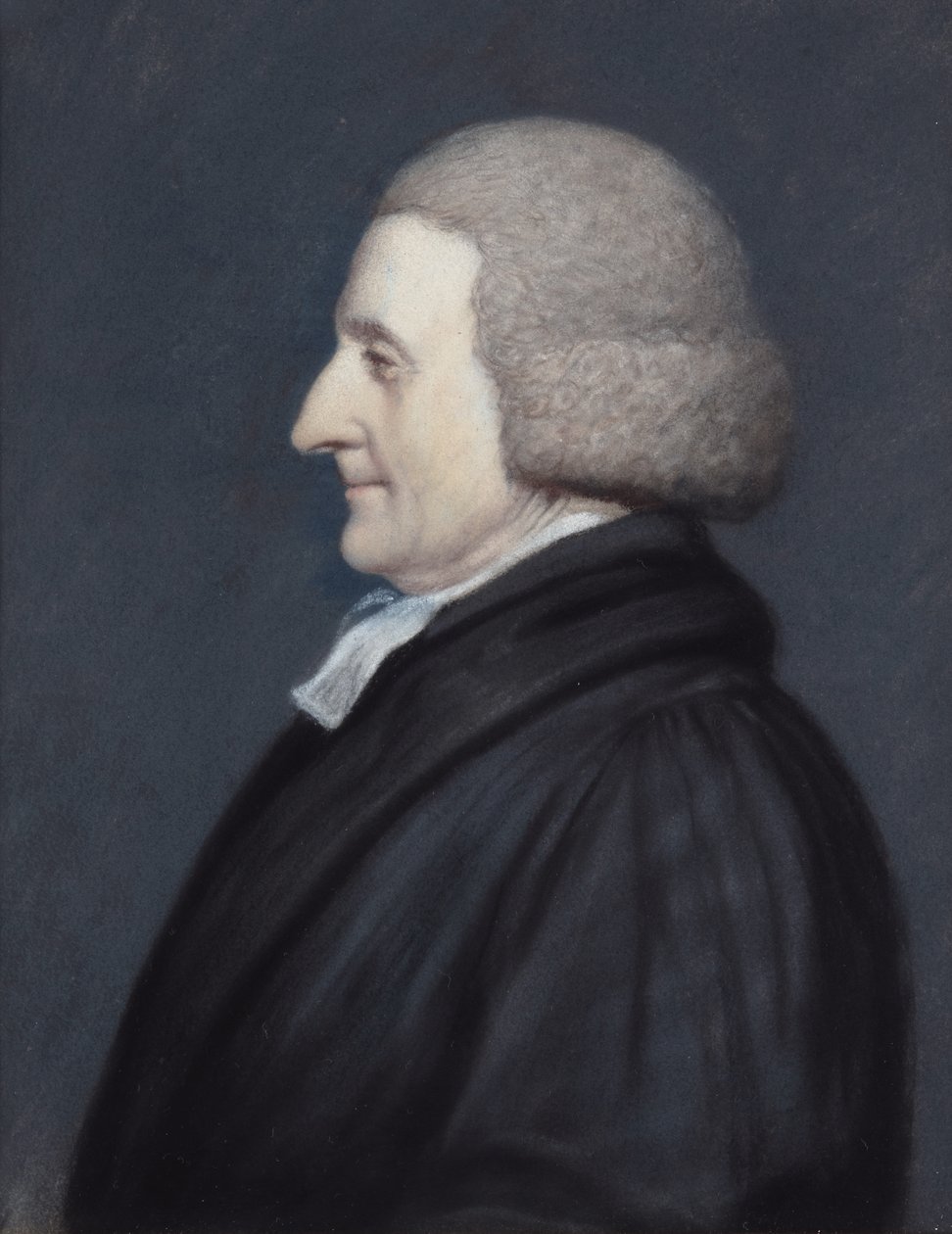 Rev. Richard Greaves (pastell på grått papper) av James Sharples