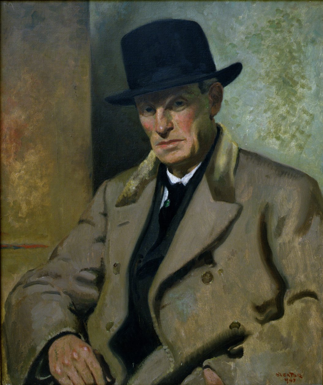 Porträtt av Jack B. Yeats av James Sinton Sleator