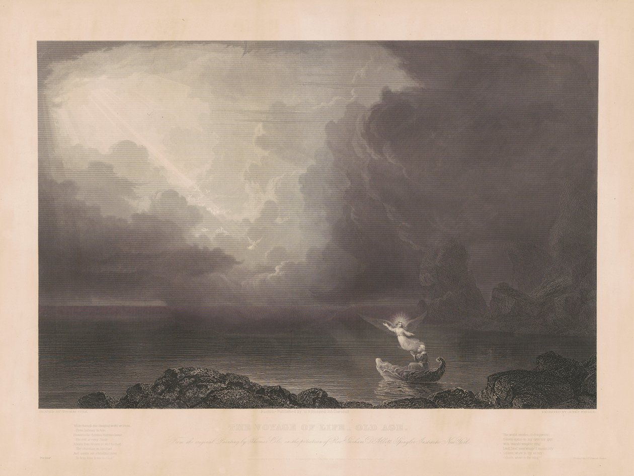 Livets resa: Ålderdom av James Smillie, after Thomas Cole