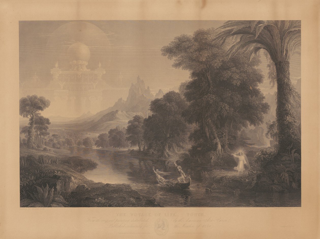Livets resa: Ungdom av James Smillie, after Thomas Cole
