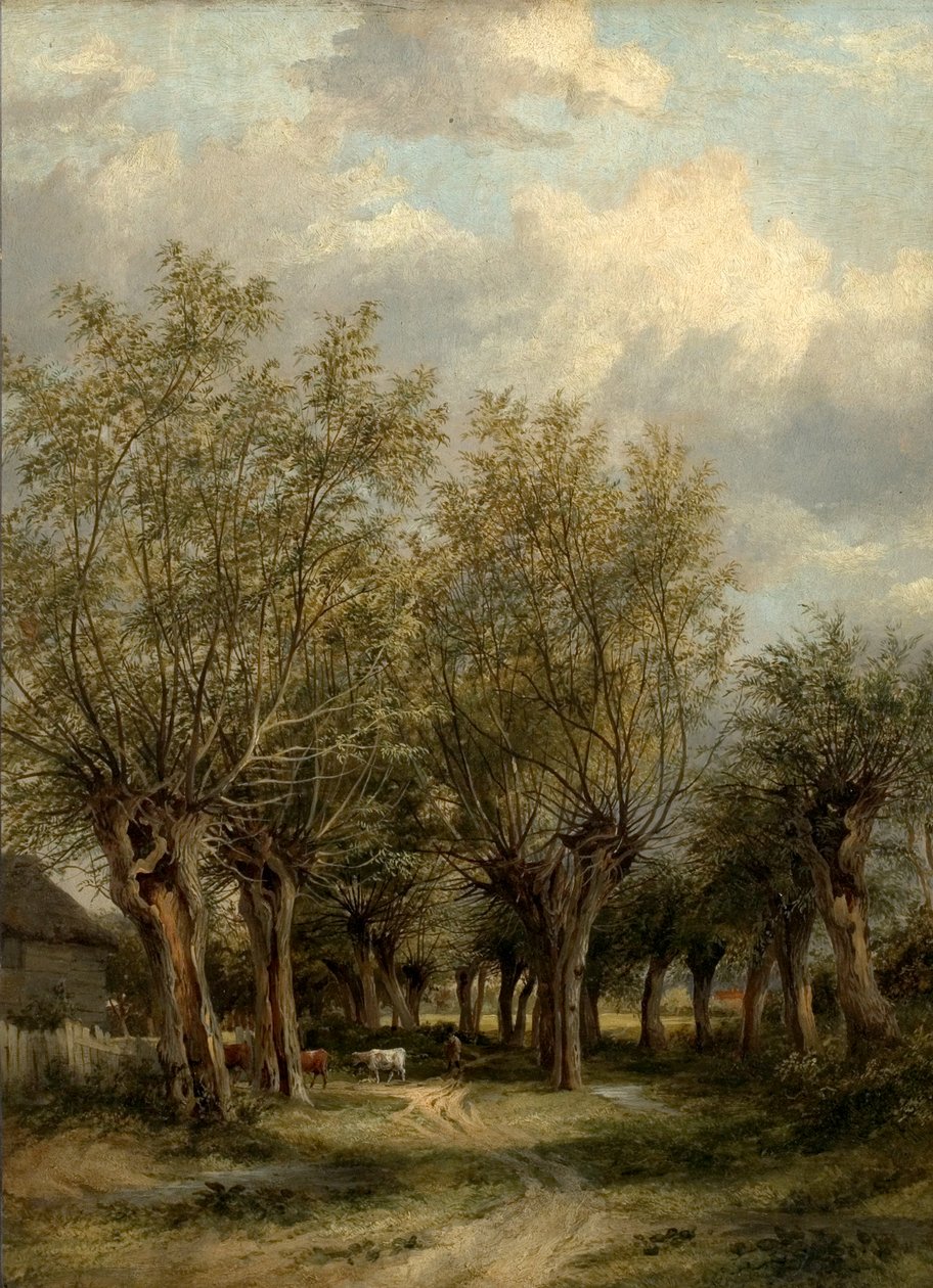 A Lane nära Norwich, Norfolk, ca 1830 av James Stark
