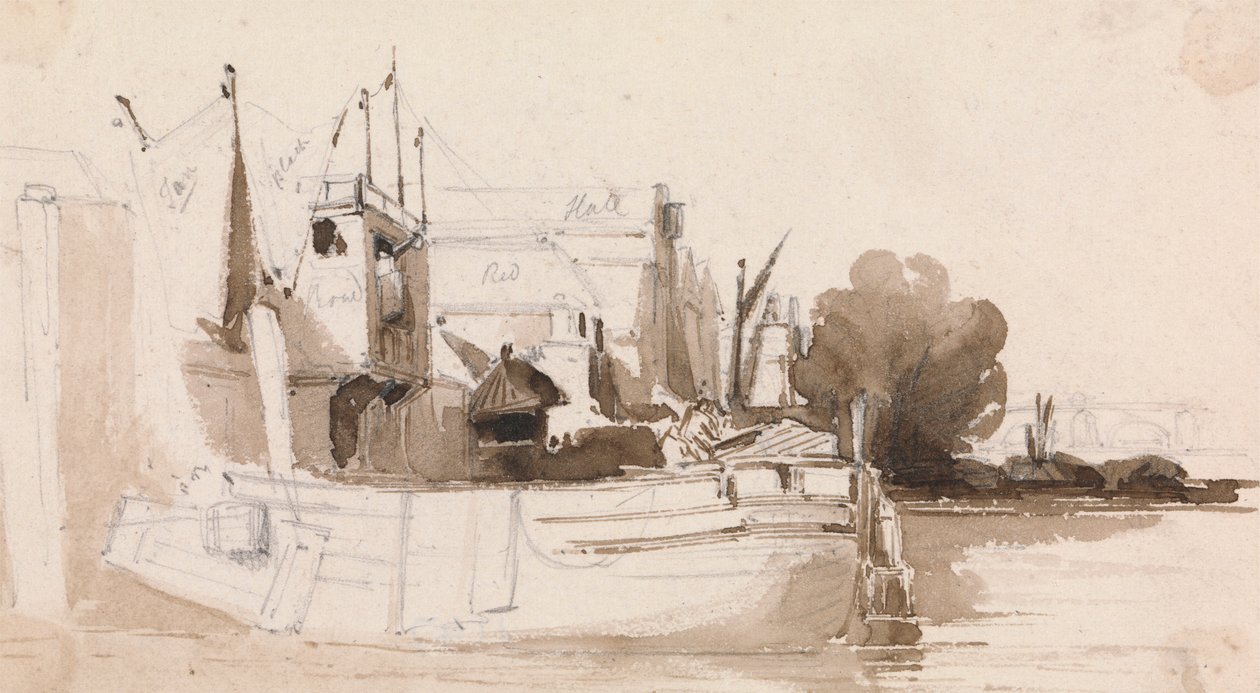 En Thames pråm av James Stark