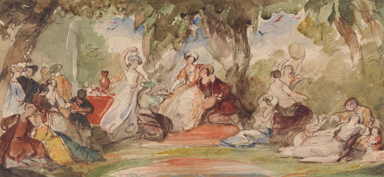 Trädgårdsfest av James Stephanoff