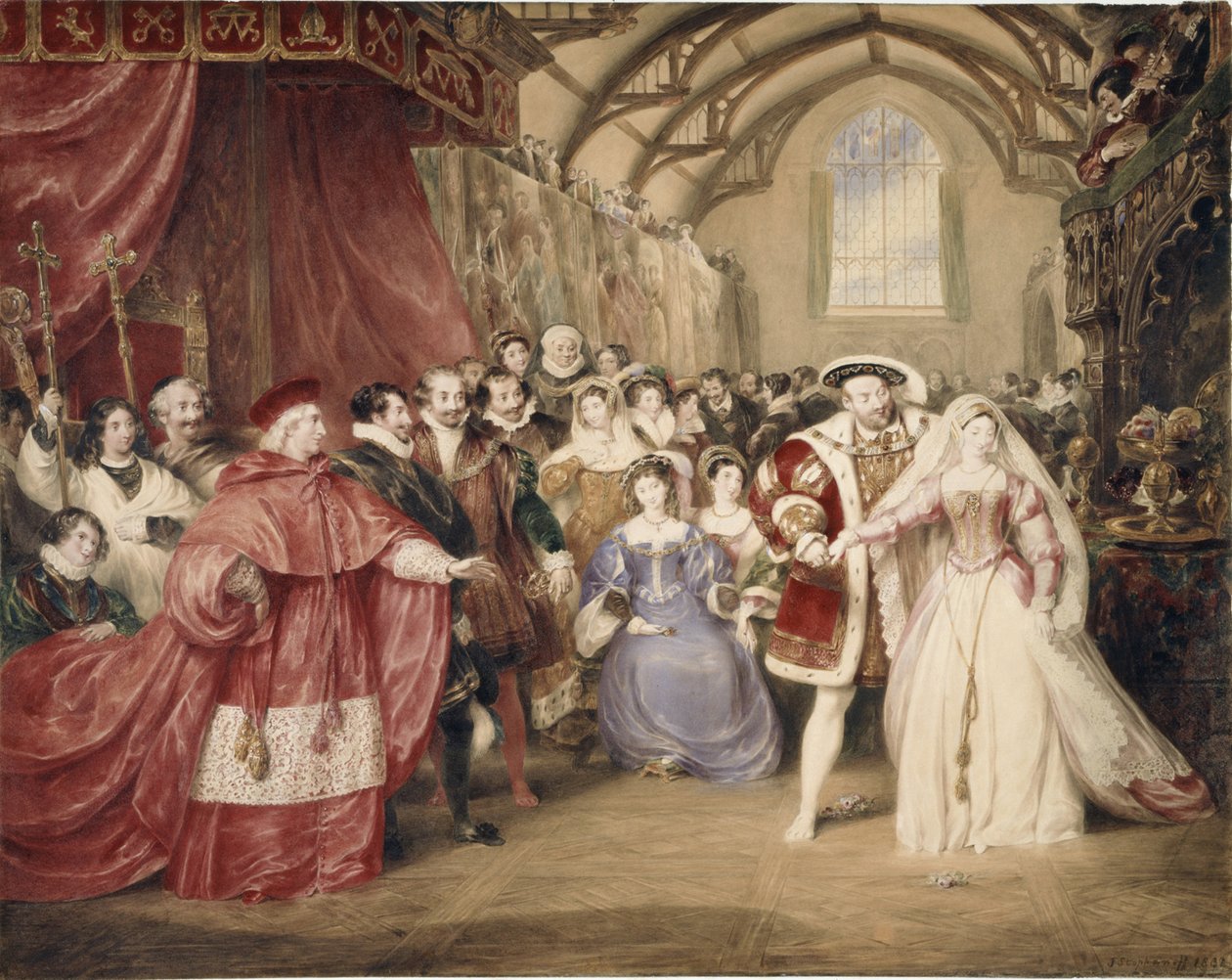 Henry VIII:s bankett på York Place av James Stephanoff
