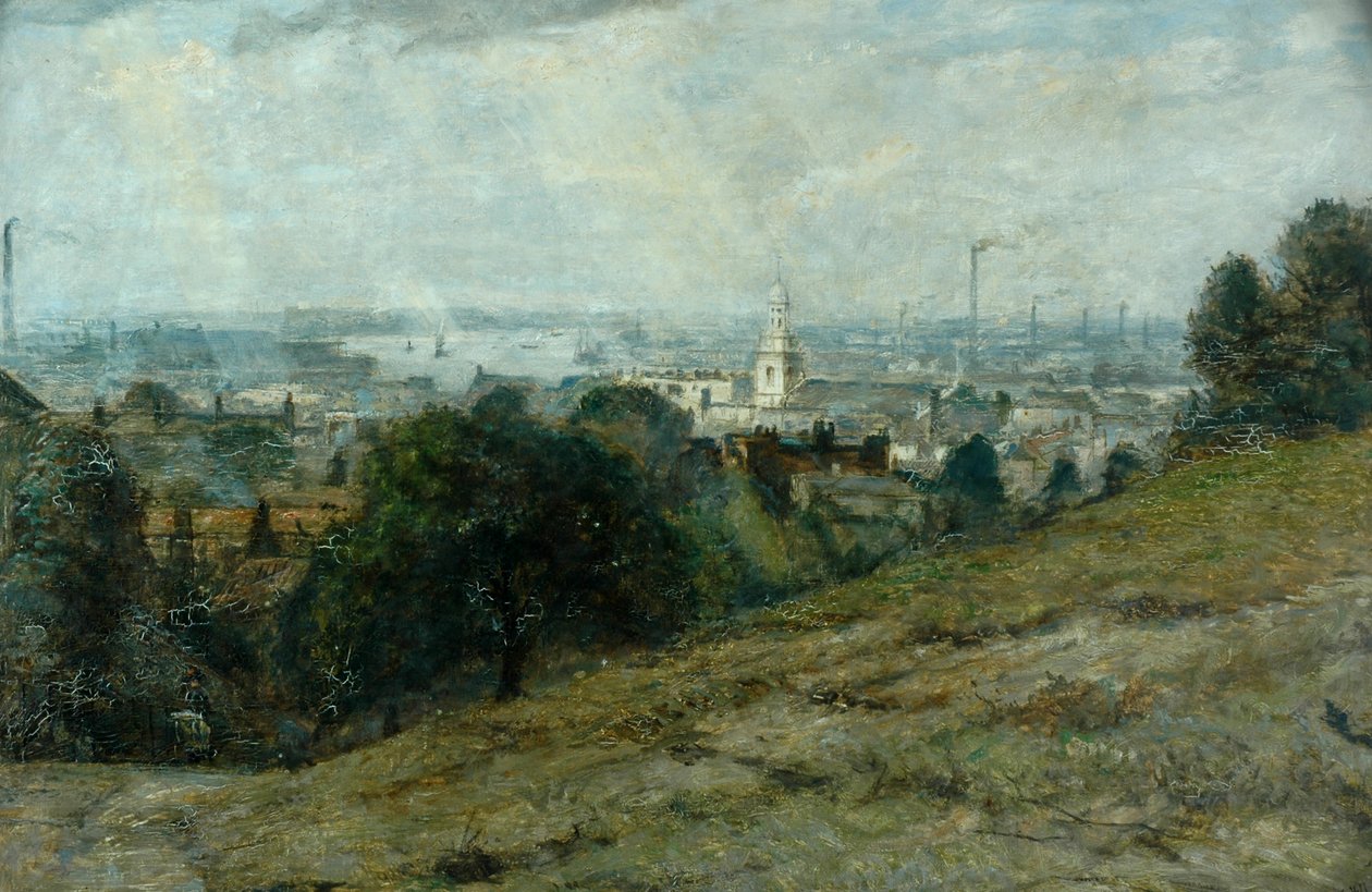 Utsikt från Greenwich Hill av James Stevens Hill