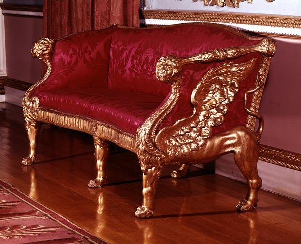 Soffa med bevingade lejonände, c.1760 (se även 148804) av James Stuart