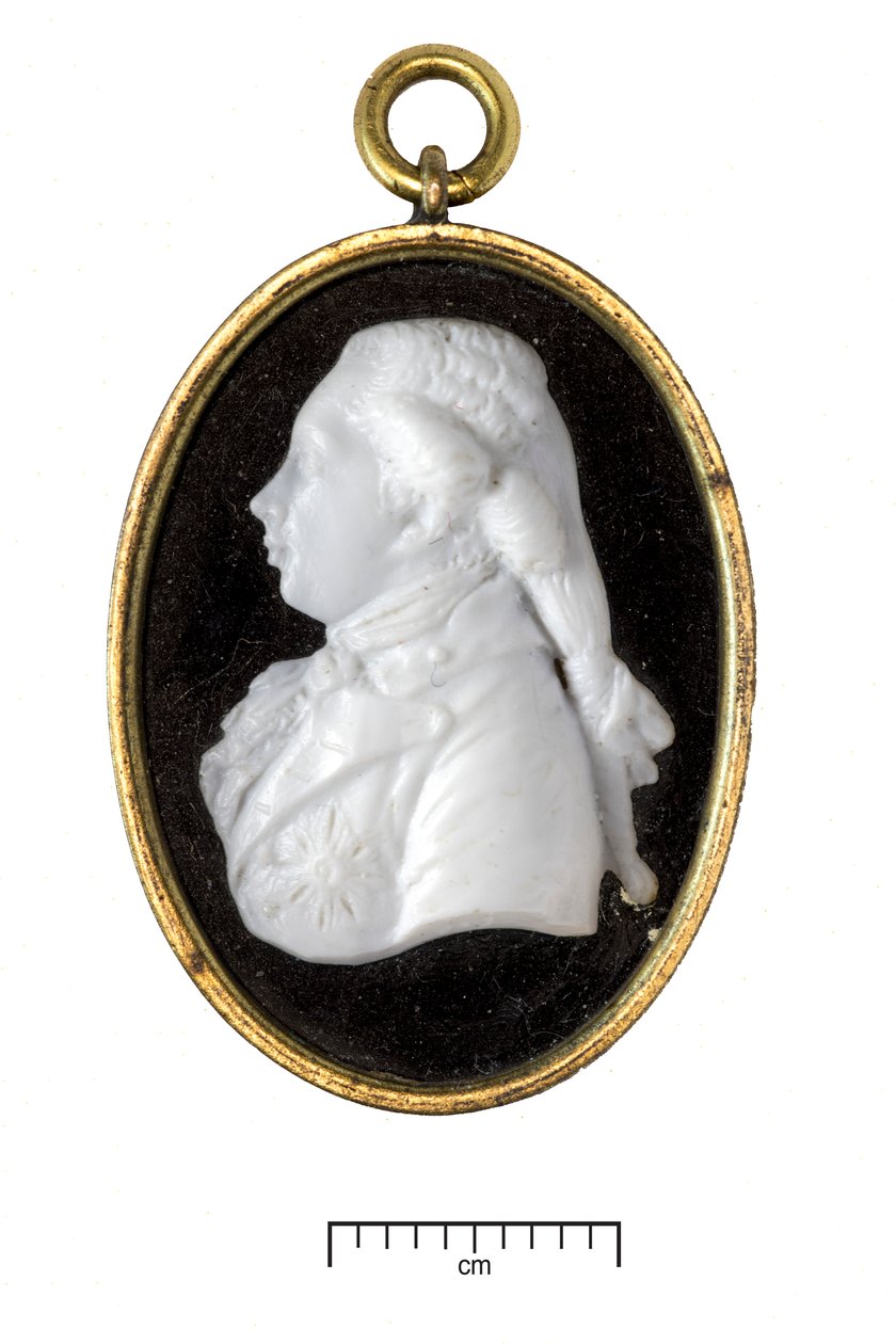 George IV, som Prince of Wales, c.1790 (vitt glas i förgylld metallram) av James Tassie