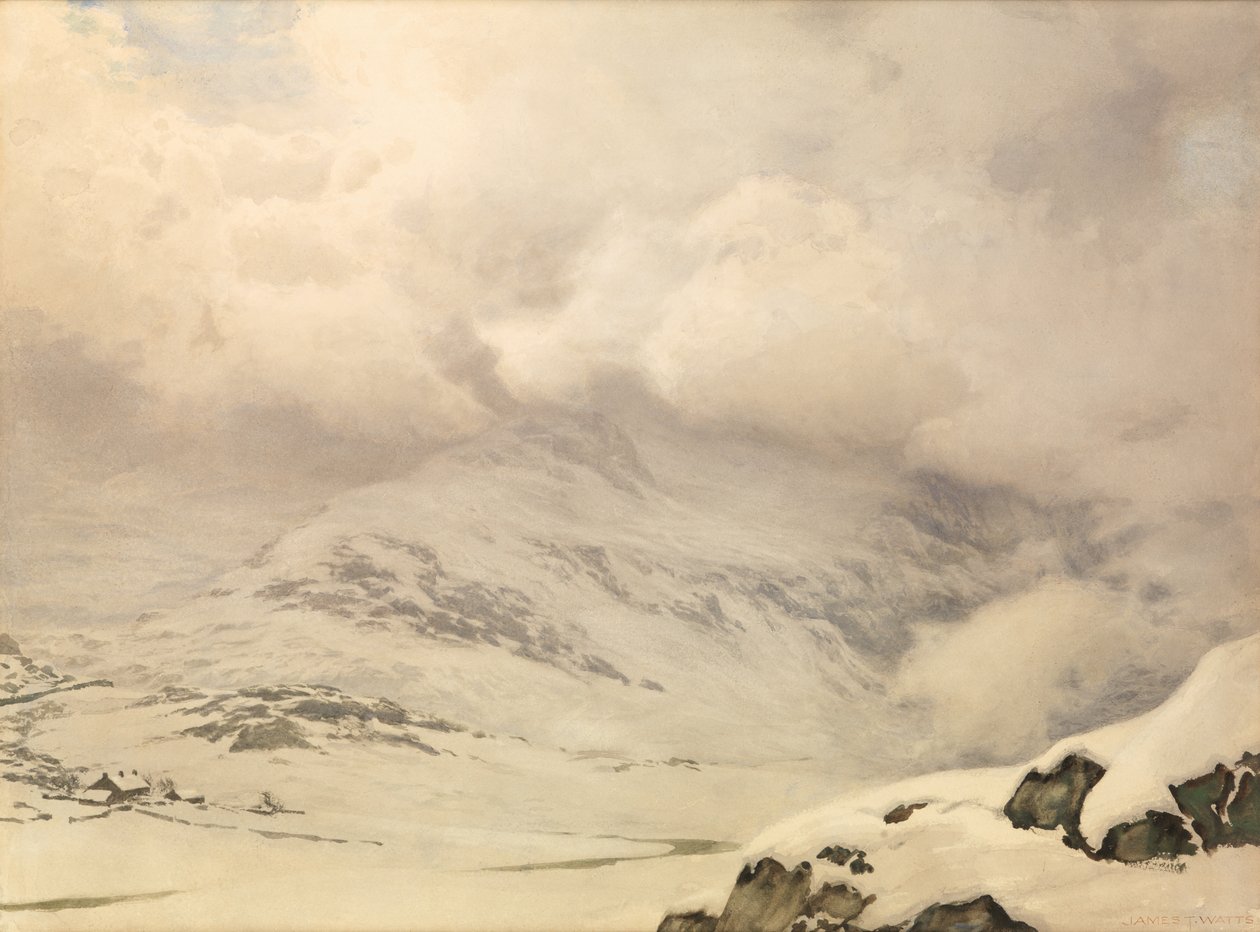 En värld av snö och moln av James Thomas Watts