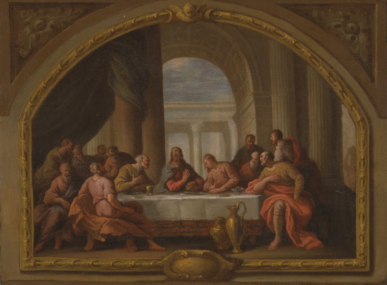 Skiss till "Den sista måltiden", St. Mary