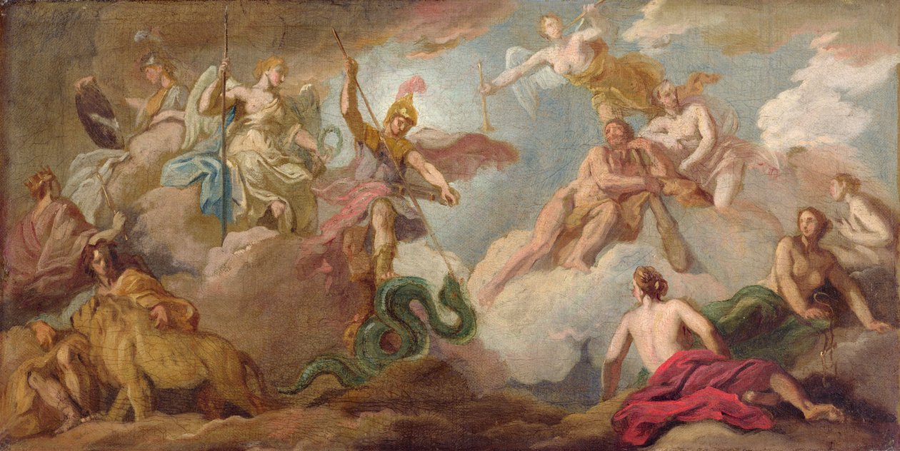 Apollons seger, ca 1716 (olja på duk) av James Thornhill
