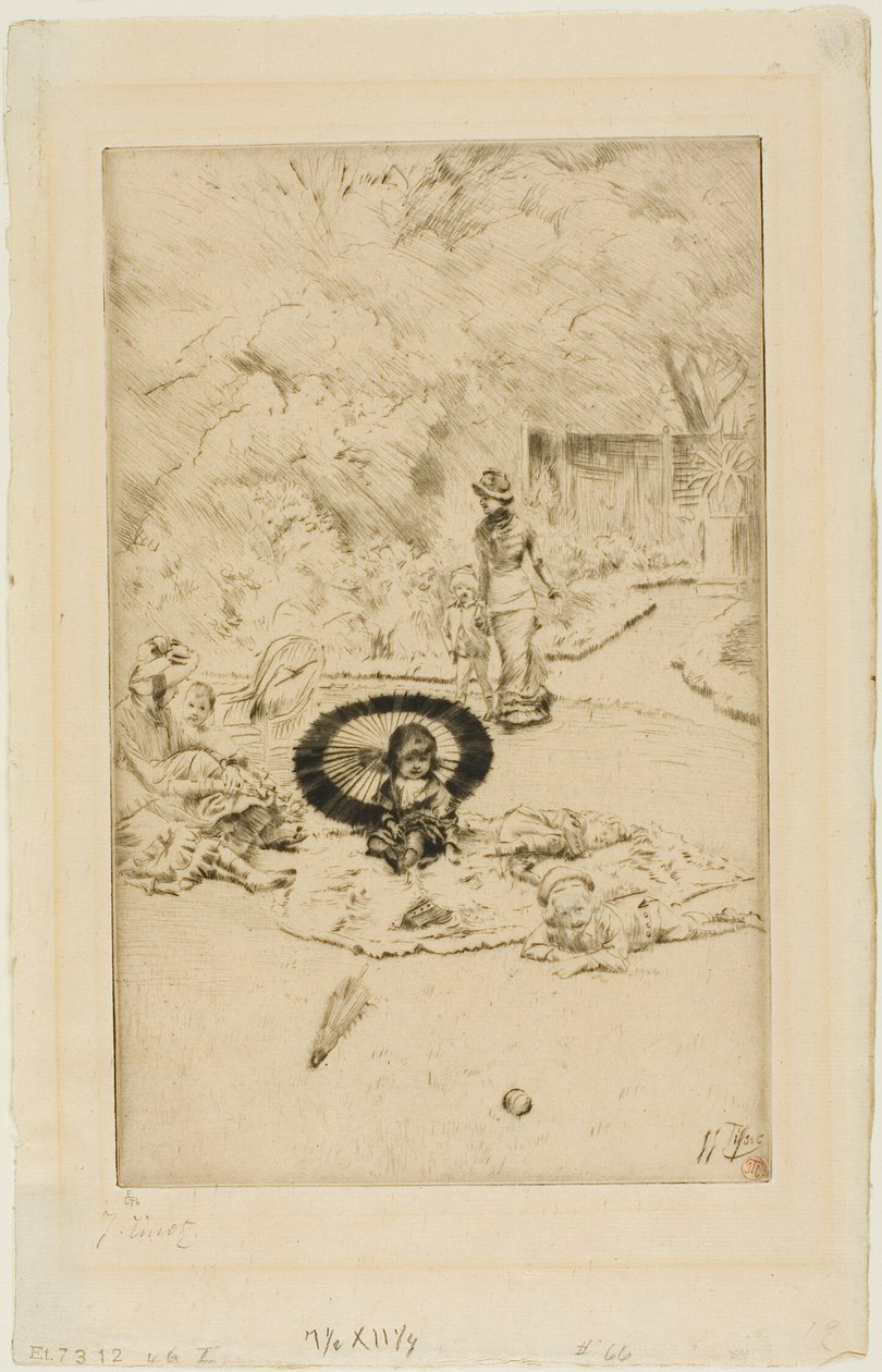 En trädgårdsfest för barn av James Tissot