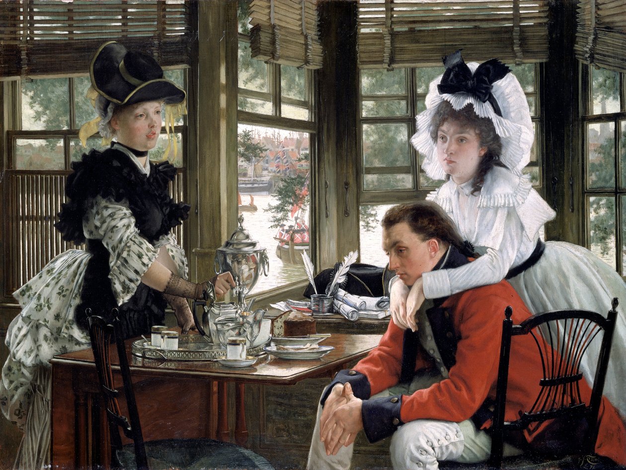 "Dåliga nyheter The Parting", 1872 av James Tissot