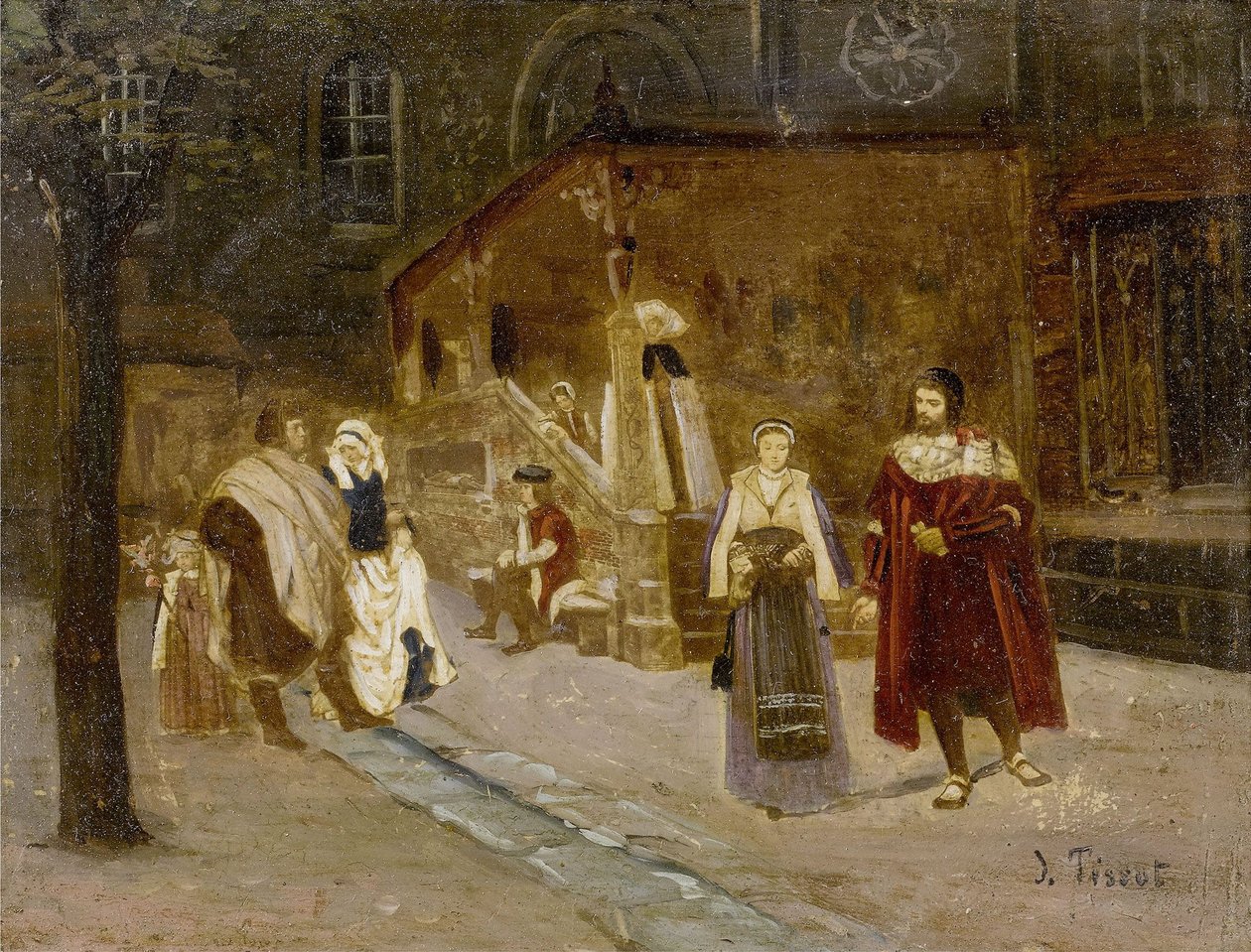 James Tissot Faust och Margarethe av James Tissot