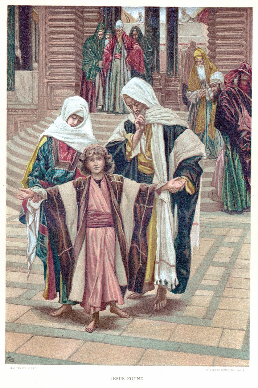 Jesus hittade, c1897 av James Tissot