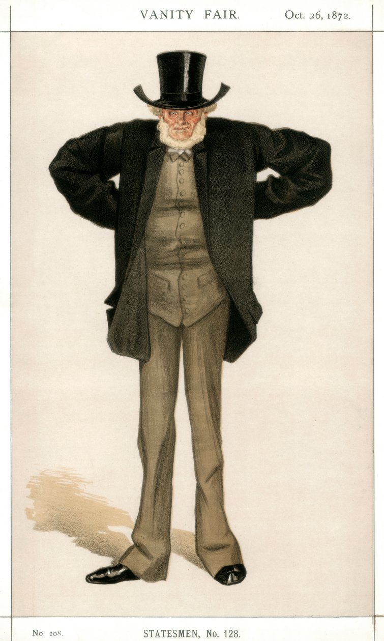 Newcastle on Tyne, Joseph Cowen, brittisk politiker, 1872. av James Jacques Joseph Tissot