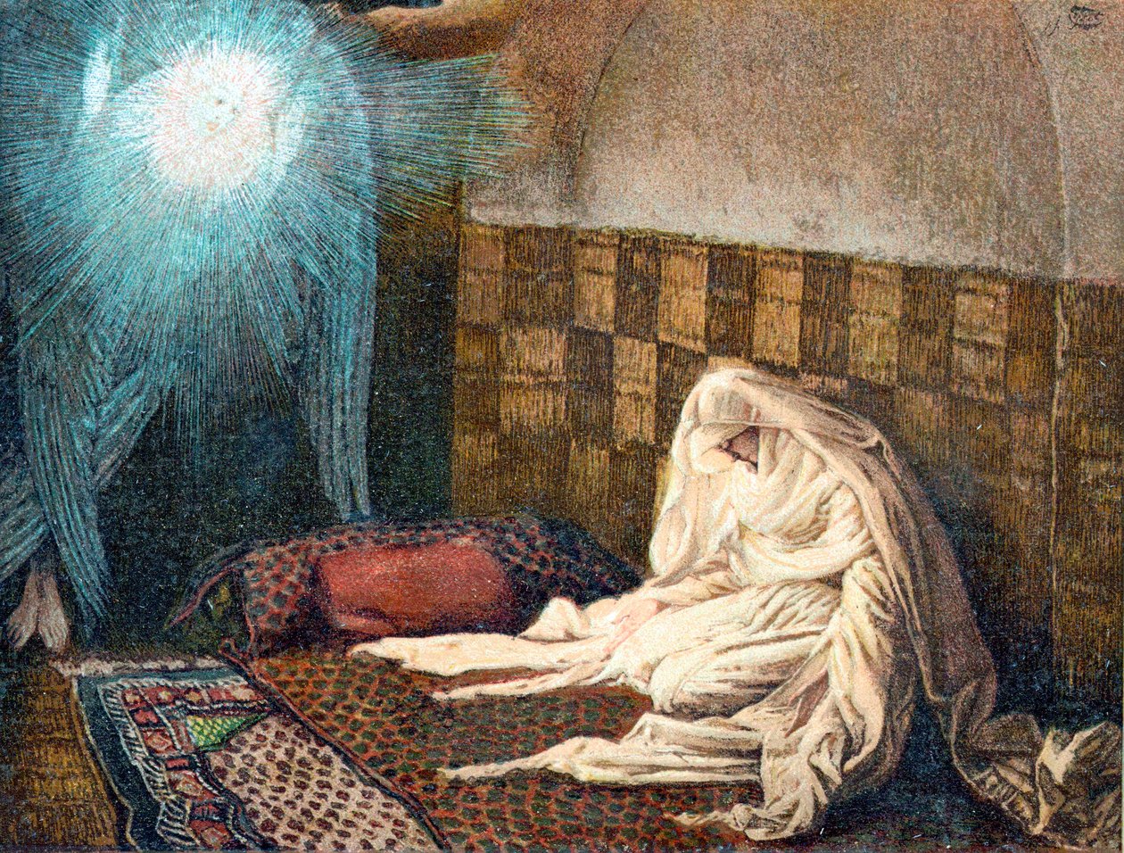 Bebådelsen, 1897 av James Tissot