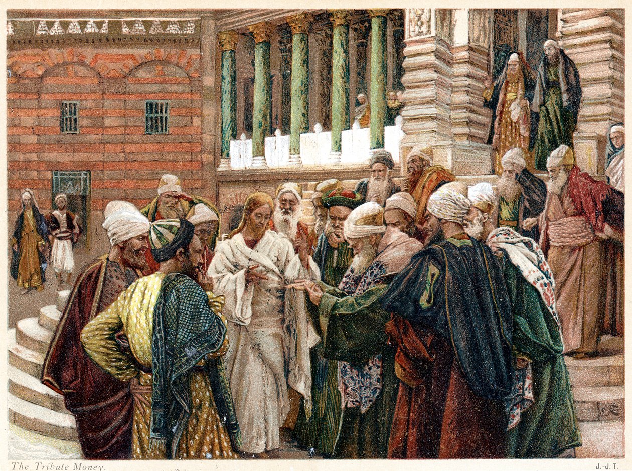 Hyllningspengarna, c1890 av James Tissot