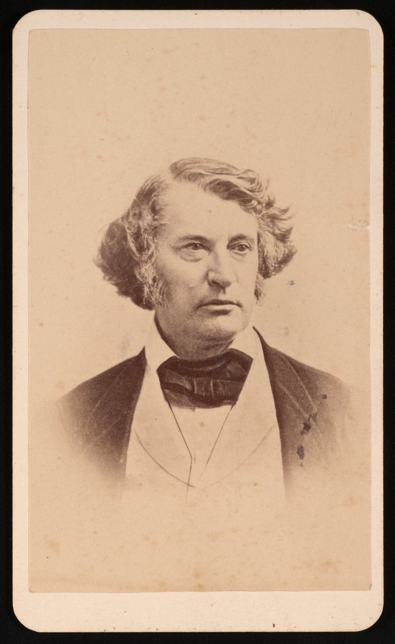 Porträtt av Charles Sumner 1811-1874, före 1874. av James Wallace Black