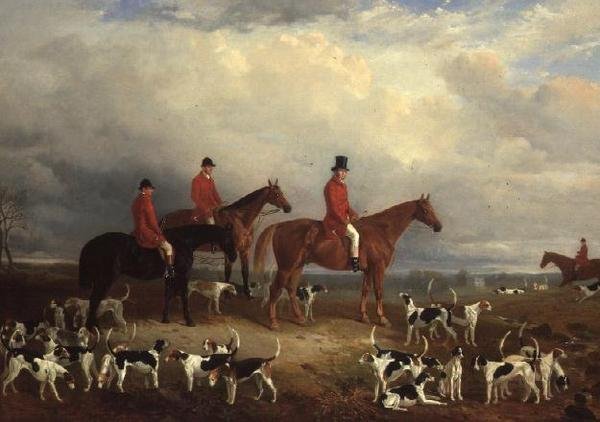Samuel A. Reynell, mästare på köttjakten, med Archerstown i fjärran av James Walsham Baldock