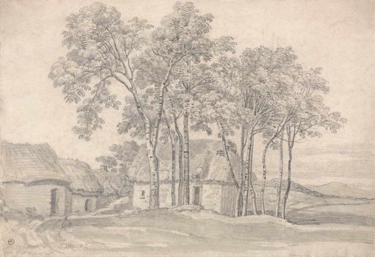En gård bland träden av James Ward