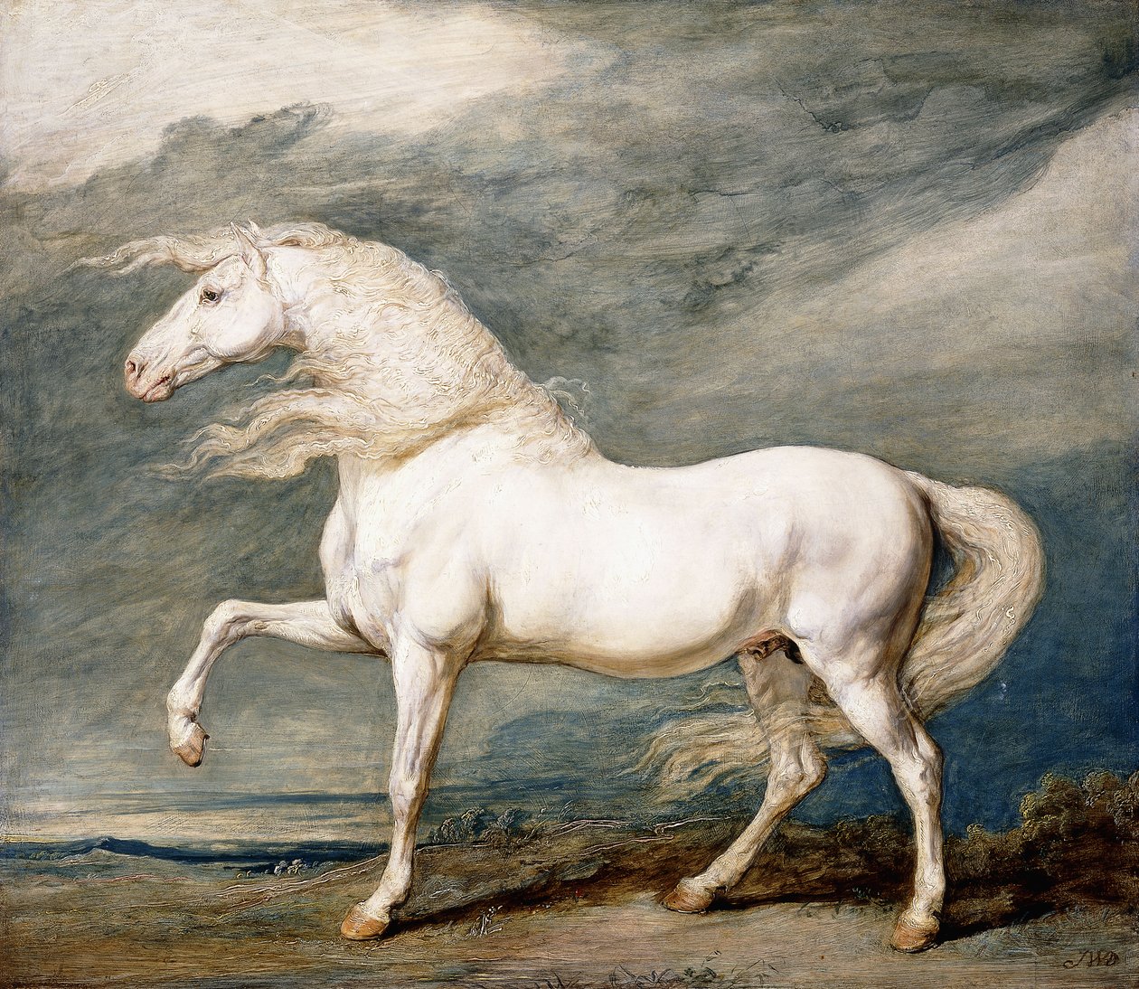 Adonis, kung George III:s favoritladdare, av James Ward