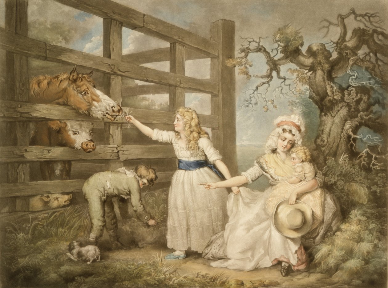 Compassionate Children, graverad av William Ward (1766-1826) 1793 av James Ward