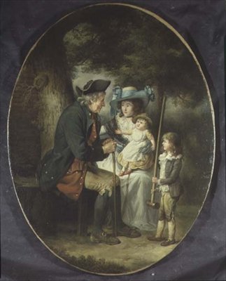 Familj i ett landskap av James Ward