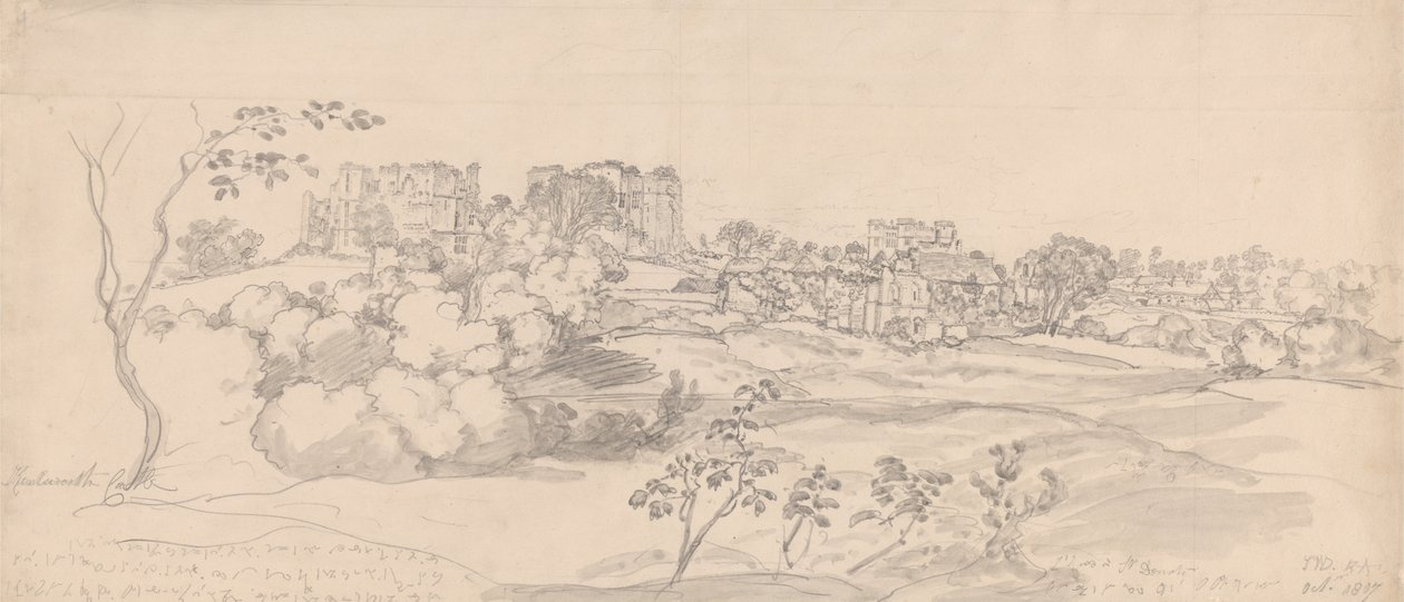 Kenilworth slott av James Ward